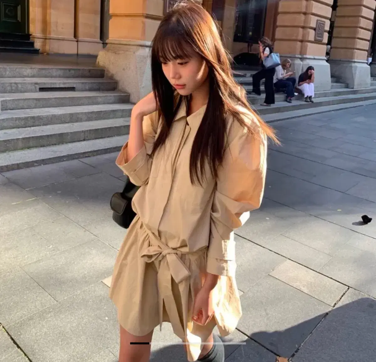 Somewhere Butter] Floral Ribbon Cancan Skirt - Black #썸웨어